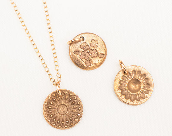 Flowers Charm Necklace