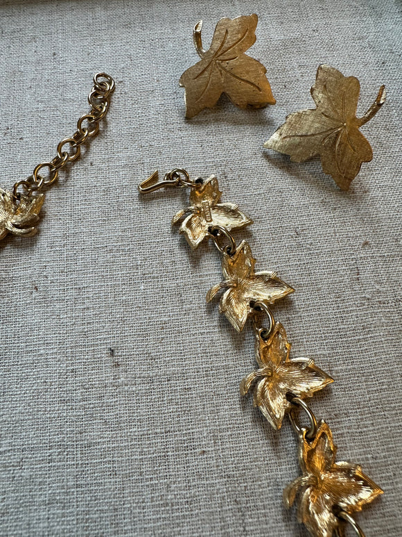 Monet Leaf Necklace