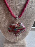 Vintage cloisonné necklace