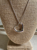 Tiffany & Co. large open heart necklace