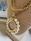 Vintage magnifying glass necklace