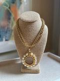 Vintage magnifying glass necklace