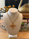 Vintage cross necklace