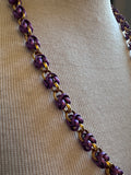 Purple & Gold Necklace {estate piece}