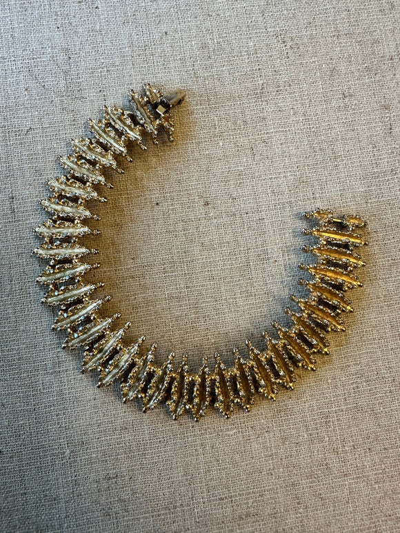 Vintage gold tone bracelet