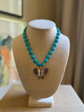 Vintage butterfly necklace