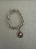 Sterling silver charm bracelet