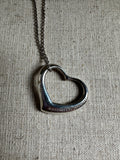 Tiffany & Co. large open heart necklace