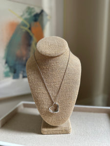 Tiffany & Co. large open heart necklace