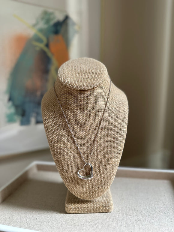 Tiffany & Co. large open heart necklace