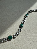 Vintage Sterling & Malachite bracelet